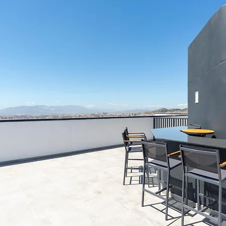 Apartment Skyline Rooftop Pool & Coworking By Ele Malaga